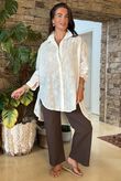 Made in Italy Paloma Pure Cotton Broderie Shirt /27 =