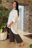 Made in Italy Paloma Pure Cotton Broderie Shirt /27 =