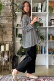  Perfect Breton V Long Sleeve Top Black /25