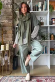  Perfect Breton V Long Sleeve Top Khaki /15