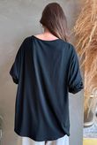  Perfect V Long Sleeve Top Black 