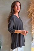  Perfect V Long Sleeve Top Chocolate 