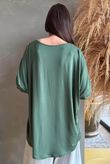  Perfect V Long Sleeve Top Khaki 