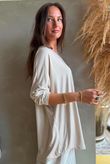  Perfect V Long Sleeve Top Stone 