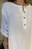 Made in Italy Pure Linen Carla Souk Dress White /11