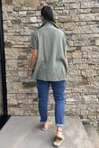 Made in Italy Pure Shores Perfect Cotton Shirt Khaki 
