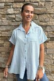 Made in Italy Pure Shores Perfect Cotton Shirt Powder 