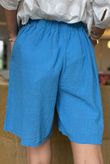Made in Italy Pure Shores Perfect Cotton Short Cerulean