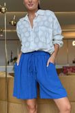 Made in Italy Pure Shores Perfect Cotton Short Sapphire
