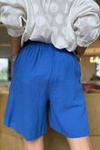 Made in Italy Pure Shores Perfect Cotton Short Sapphire