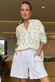 Made in Italy Pure Shores Perfect Cotton Short White 