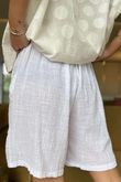 Made in Italy Pure Shores Perfect Cotton Short White 