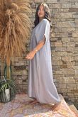 Made in Italy Riviera Smock Maxi Dress Dove /10 =
