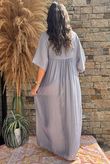 Made in Italy Riviera Smock Maxi Dress Dove /10 =