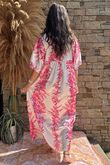 Made in Italy Rosemoor Smock Maxi Dress Flamingo /5 =