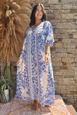 Made in Italy Rosemoor Smock Maxi Dress Lapis /14 =