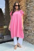 Made in Italy Ruffalo Dress Flamingo