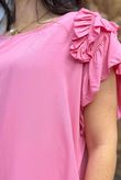 Made in Italy Ruffalo Dress Flamingo