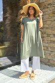 Made in Italy Ruffalo Dress Khaki
