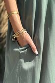 Made in Italy Ruffalo Dress Khaki