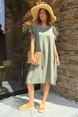 Made in Italy Ruffalo Dress Khaki