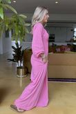 Made in Italy Rumours Pocketed Shirring Jumpsuit Peony 