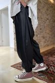 Made in Italy Runa Leather Look Cuff Jogger Black