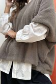Made in Italy Rupert Relaxed Knit Top Earth