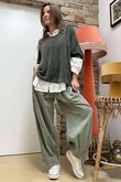 Made in Italy Rupert Relaxed Knit Top Khaki