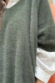 Made in Italy Rupert Relaxed Knit Top Khaki