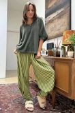 Made in Italy Rupert Relaxed Knit Top Khaki