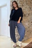 Made in Italy Rupert Relaxed Knit Top Navy