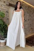 Made in Italy Sa Caleta Beach Maxi Dress Stone