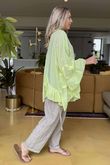 Made in Italy Sa Caleta Circle Smock Top Washed Citronella
