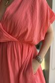 Made in Italy Sa Caleta Cotton Handkerchief Dress Watermelon
