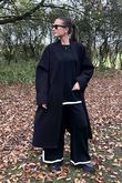 Made in Italy Scandic Classic Duster Coat Black //N30