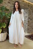 Made in Italy Selene Maxi Dress Champagne