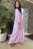 Made in Italy Selene Maxi Dress Pink Opal