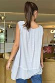 Made in Italy Sicily Panel Trapeze Longline Vest Dove