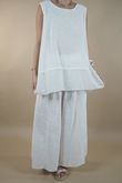 Made in Italy Sicily Pocketed Palazzo White + /