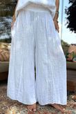 Made in Italy Sicily Pocketed Palazzo White /46 =