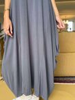 Made in Italy Sleeveless Parachute Maxi Dress Graphite /7