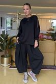 Made in Italy Tovi Mesh Panel Top Black /13 =