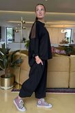 Made in Italy Tovi Mesh Panel Top Black /13 =