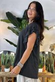 Made in Italy Trixi Perfect Tee Dark Grey Marl