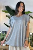 Made in Italy Trixi Perfect Tee Light Grey Marl