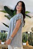 Made in Italy Trixi Perfect Tee Light Grey Marl