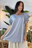 Made in Italy Trixi Perfect Tee Pearl Grey