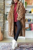 Mara Roar Luxury Faux Fur Long Coat /40
