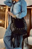 Marant Fringe Cross Body Bag Black /10 =